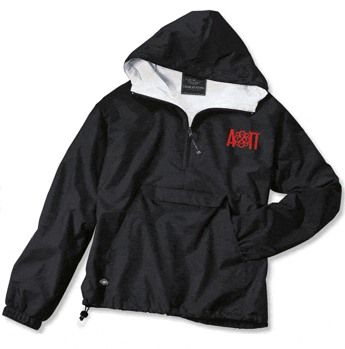 Alpha Omicron Pi Anorak Alpha Omicron Pi Windbreaker Pullover