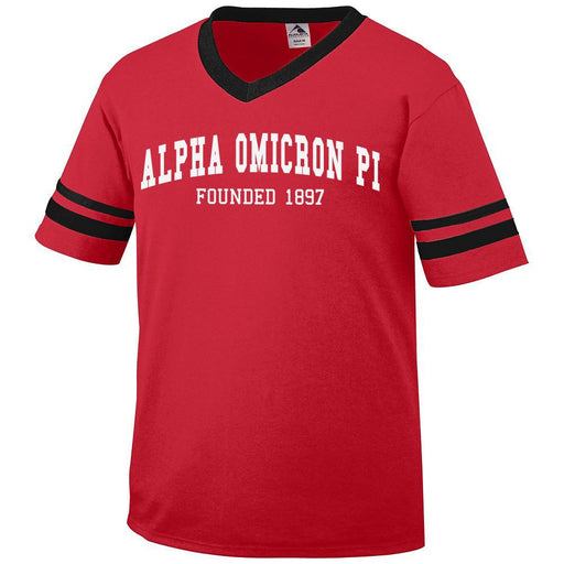 Alpha Omicron Pi Alpha Omicron Pi Boyfriend Style Founders Jersey
