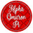 Alpha Omicron Pi Bumper Stickers 4" Round Alpha Omicron Pi Bumper Stickers 4