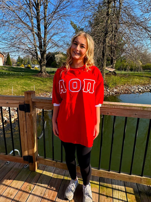 Alpha Omicron Pi Alpha Omicron Pi Classic Lettered Jersey