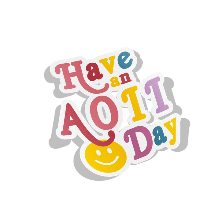 Alpha Omicron Pi Day Decal Sticker Alpha Omicron Pi Day Decal Sticker
