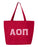 Alpha Omicron Pi Greek Letter Zipper Tote Alpha Omicron Pi Greek Letter Zipper Tote