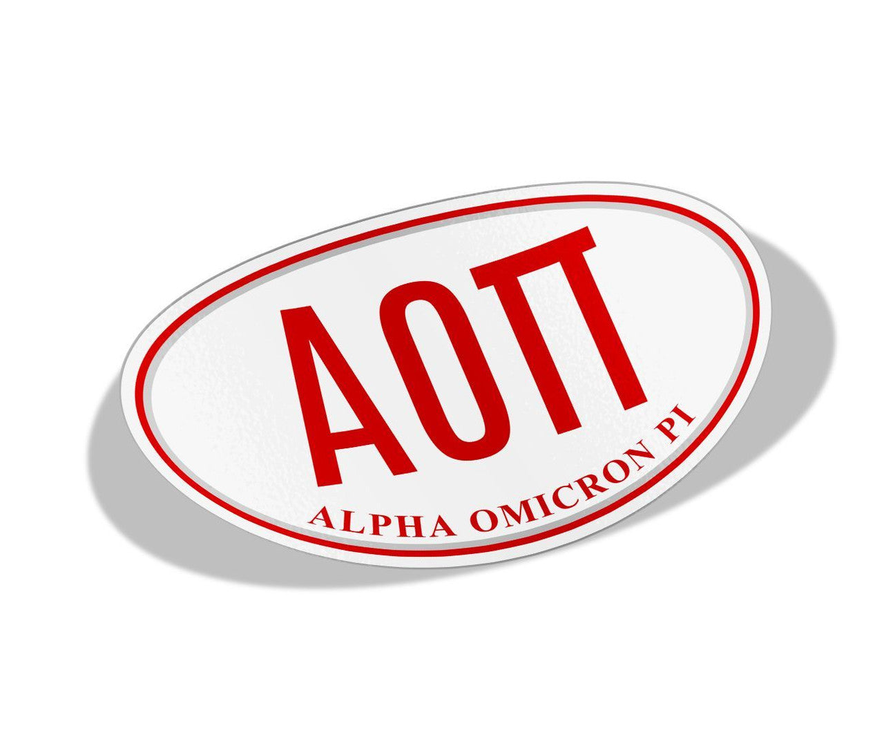 Alpha Omicron Pi Greek Letter Oval Decal Alpha Omicron Pi Greek Letter Oval Decal