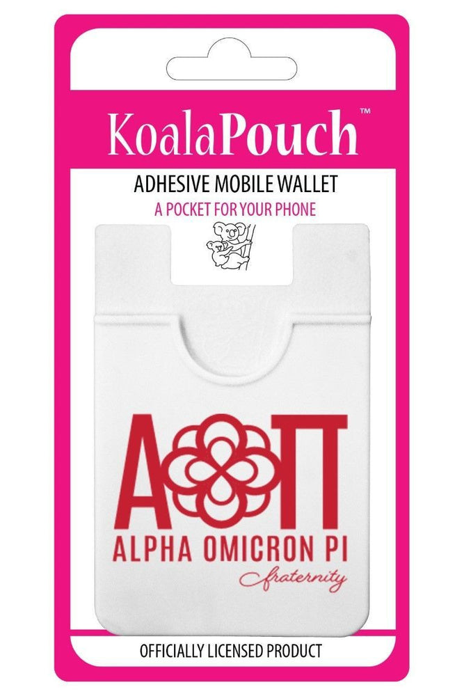 Alpha Omicron Pi Logo Koala Pouch Alpha Omicron Pi Logo Koala Pouch