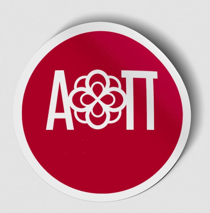 Alpha Omicron Pi Logo Round Decal Alpha Omicron Pi Logo Round Decal