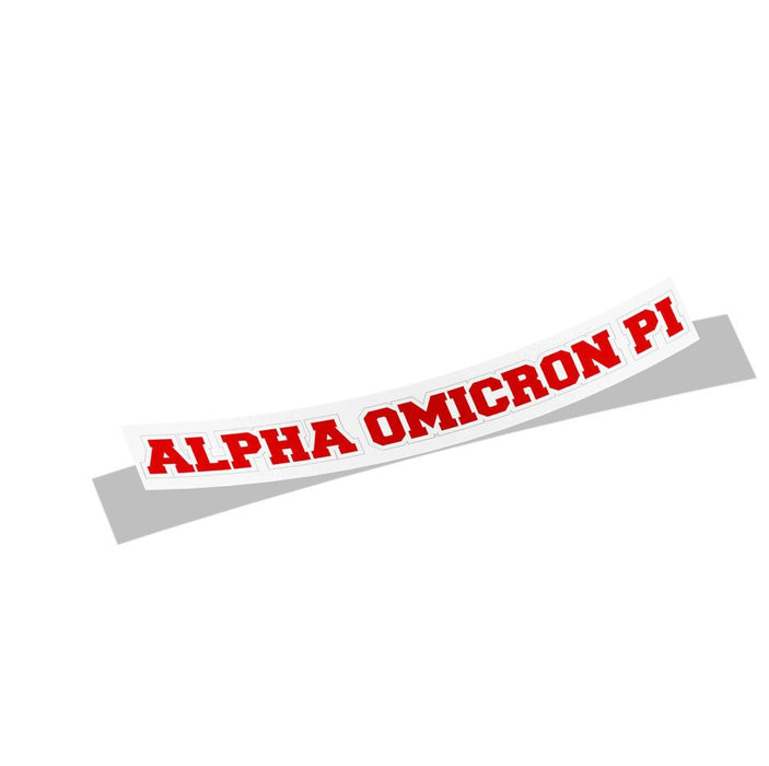 Alpha Omicron Pi Long Window Sticker Alpha Omicron Pi Long Window Sticker