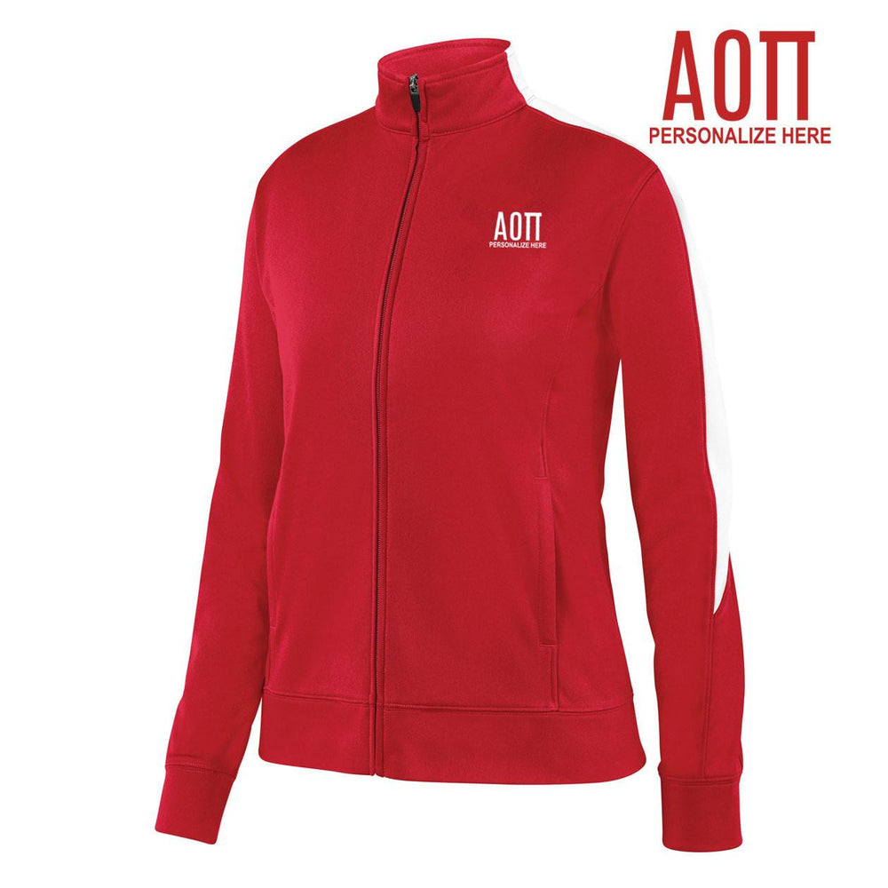 Alpha Omicron Pi Medalist Track Jacket Alpha Omicron Pi Medalist Track Jacket