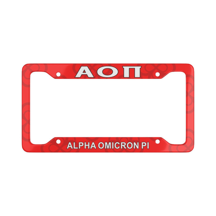 Alpha Omicron Pi New License Plate Frames Alpha Omicron Pi New License Plate Frames