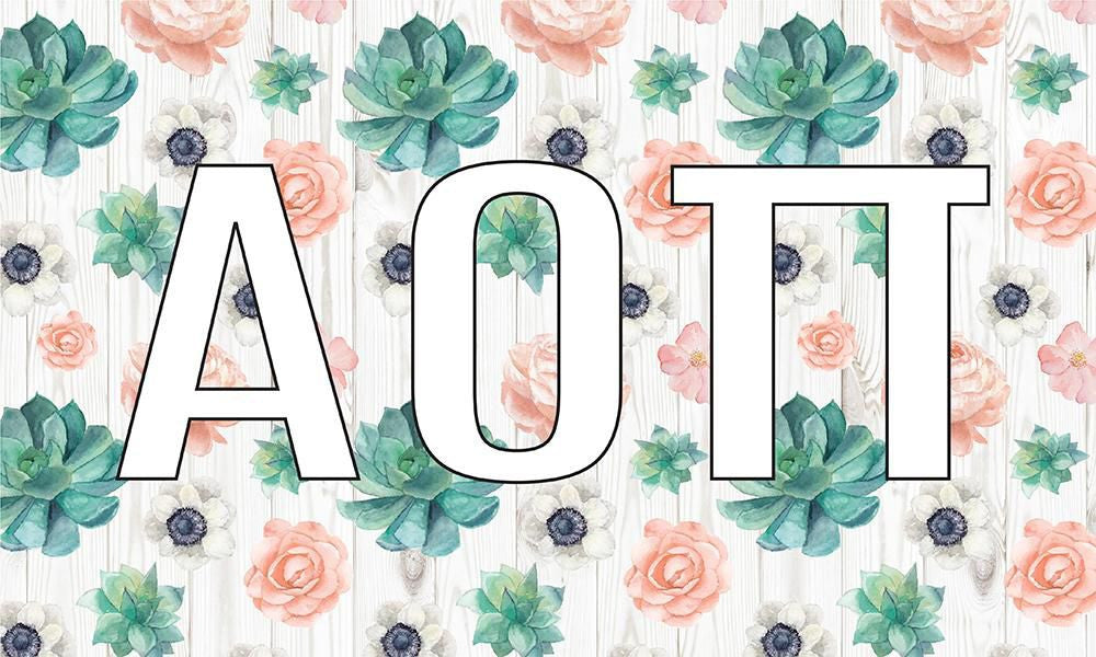 Alpha Omicron Pi New Succulent Flag Alpha Omicron Pi New Succulent Flag