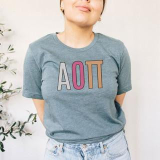 Printify Alpha Omicron Pi Nickname Tees Alpha Omicron Pi Nickname Tees