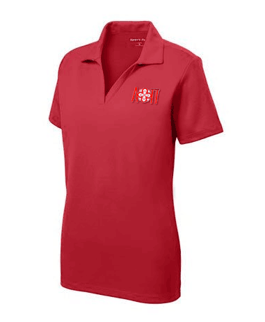 Discount Alpha Omicron Pi Emblem Polo DISCOUNT-Alpha Omicron Pi Emblem Polo