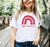 Printify Alpha Omicron Pi Rainbow Tees Alpha Omicron Pi Rainbow Tees