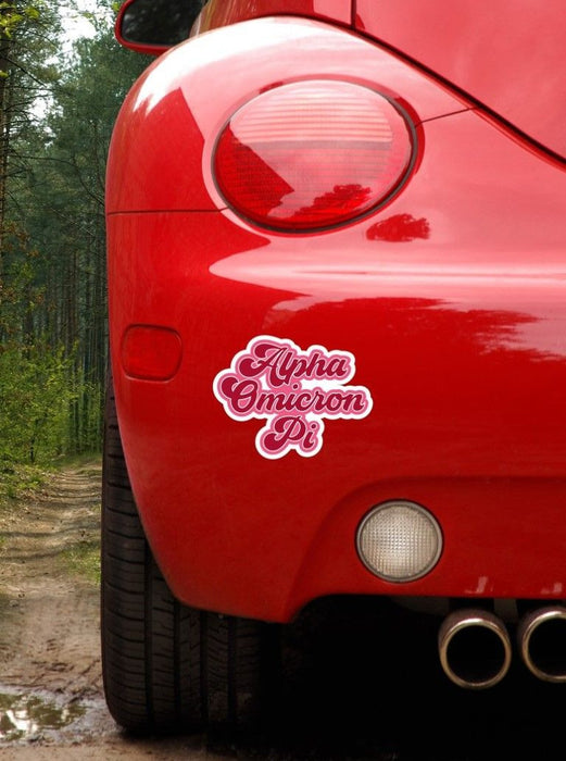 Alpha Omicron Pi Retro Sorority Car Magnet Set Of 2 Alpha Omicron Pi Retro Sorority Car Magnet Set of 2