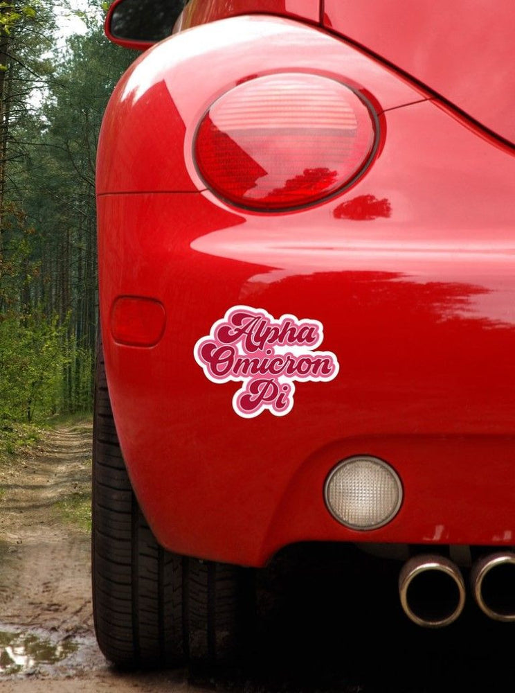 Alpha Omicron Pi Retro Sorority Car Magnet Set Of 2 Alpha Omicron Pi Retro Sorority Car Magnet Set of 2