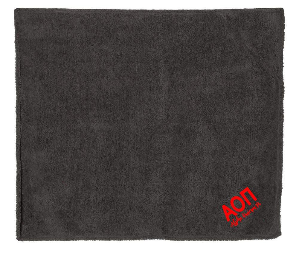 Alpha Omicron Pi Sherpa Blanket Alpha Omicron Pi Sherpa Blanket
