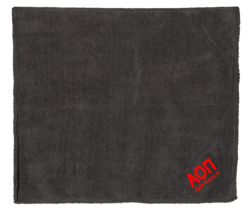 Alpha Omicron Pi Sherpa Blanket Alpha Omicron Pi Sherpa Blanket