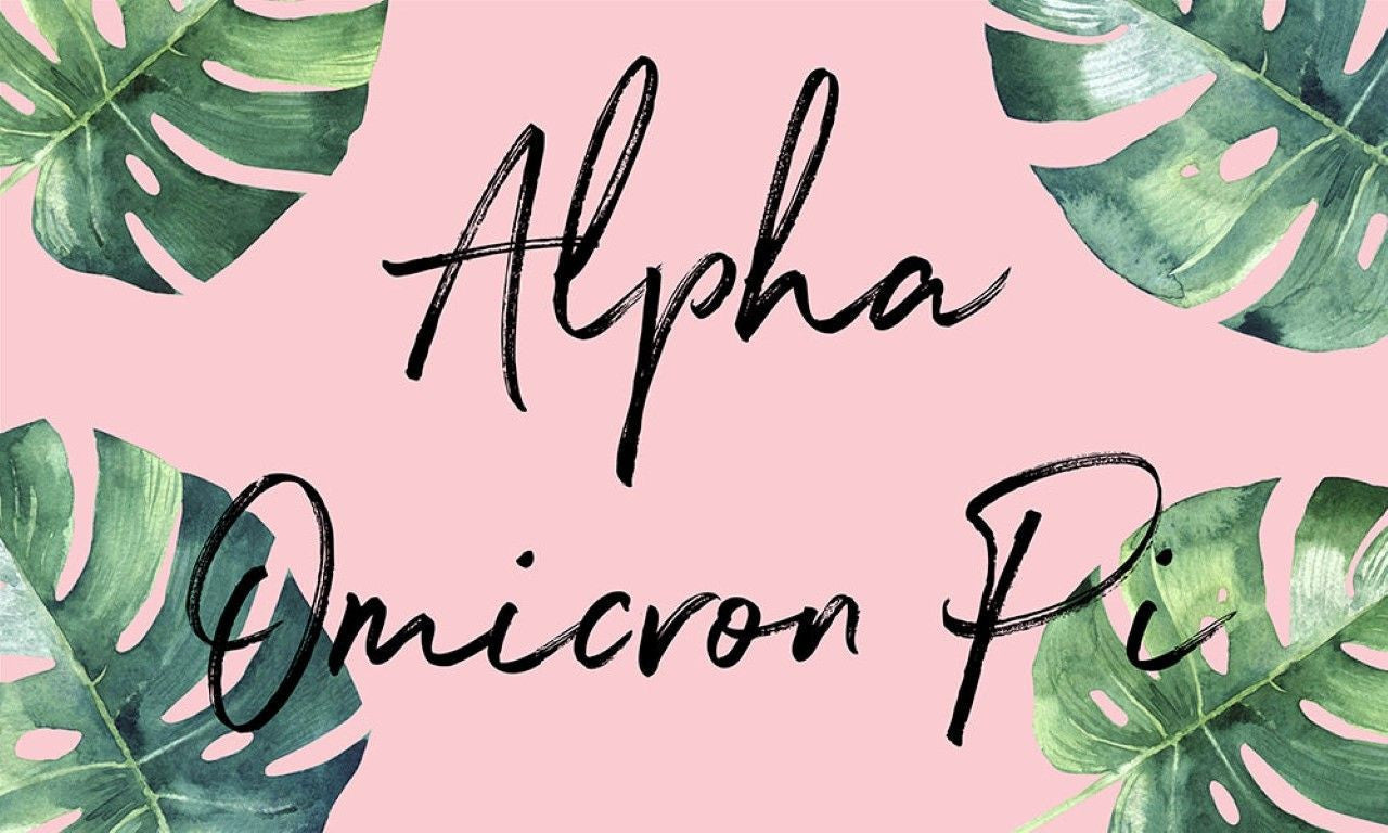 Alpha Omicron Pi Tropical Flag Alpha Omicron Pi Tropical Flag