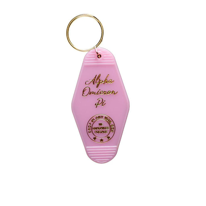 Alpha Omicron Pi Vintage Motel Keychain Alpha Omicron Pi Vintage Motel Keychain