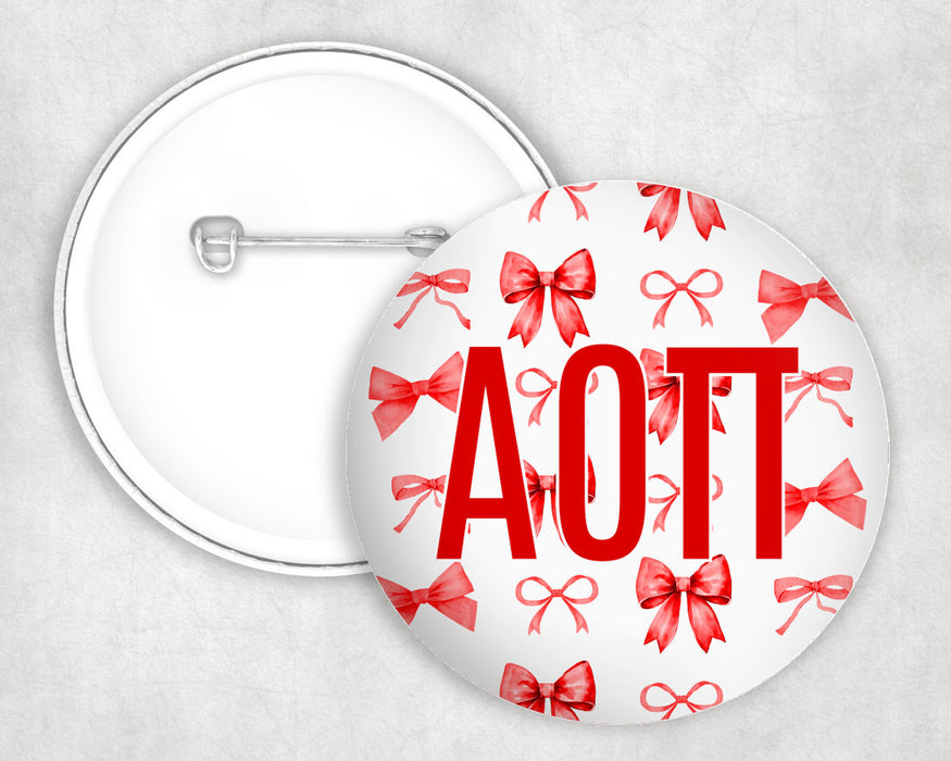 Alpha Omicron Pi Multi Bows Pin Buttons Alpha Omicron Pi Multi Bows Pin Buttons