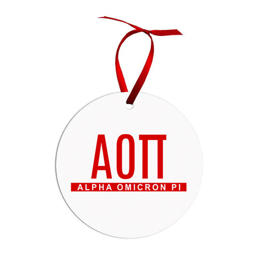 Ornaments Alpha Omicron Pi Classic Christmas Ornaments