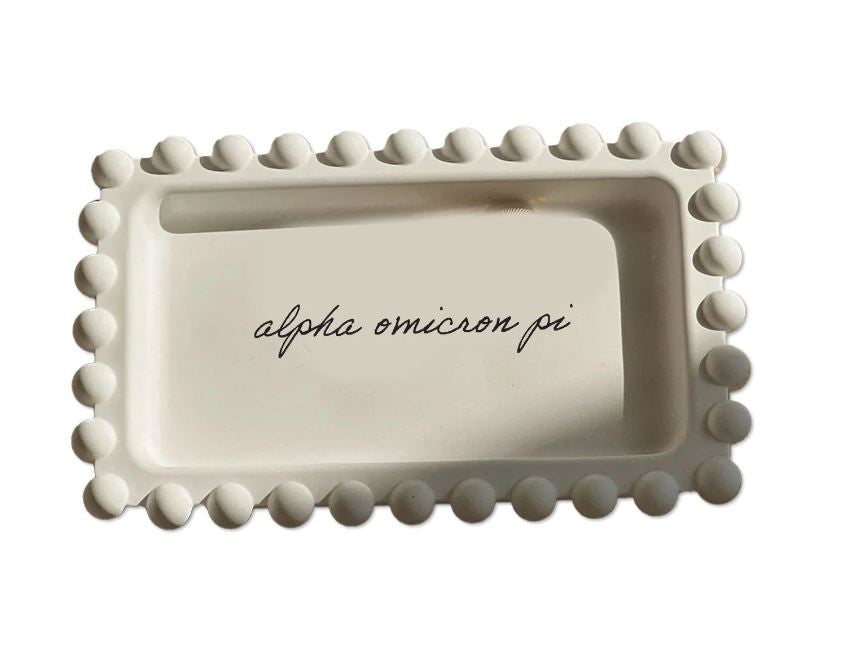 Alpha Omicron Pi Jewelry Dish Alpha Omicron Pi Jewelry Dish