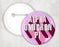 Alpha Omicron Pi 3d Button Pin Buttons Alpha Omicron Pi 3D Button Pin Buttons
