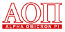 Alpha Omicron Pi Custom Sticker Personalized Alpha Omicron Pi Custom Sticker - Personalized