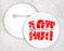 Alpha Omicron Pi Big Floral Pin Buttons Alpha Omicron Pi Big Floral Pin Buttons