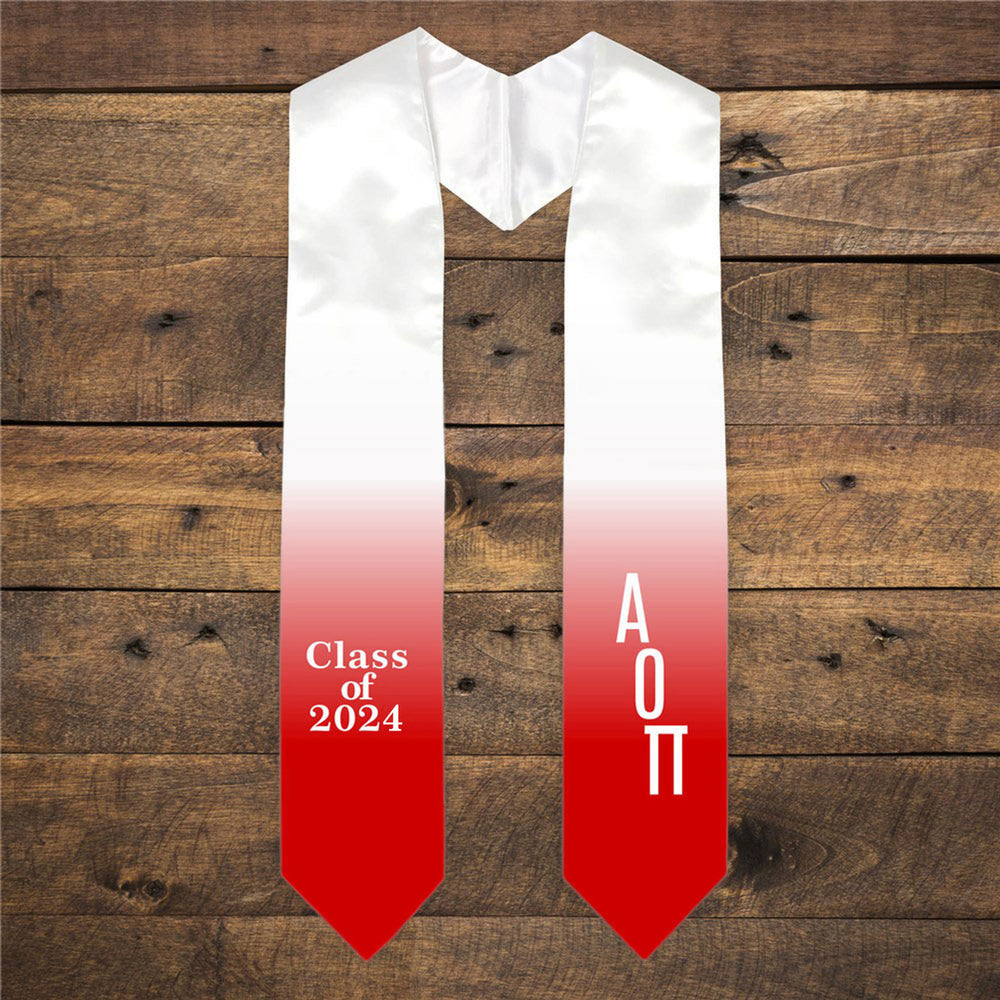 Alpha Omicron Pi Extra Fancy Classic Greek Graduation Stole Alpha Omicron Pi Extra Fancy Classic Greek Graduation Stole