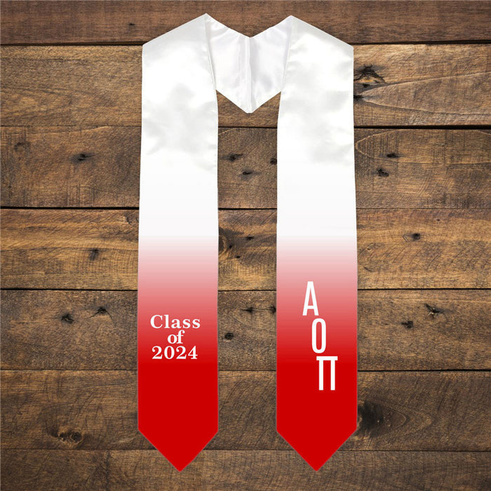 Alpha Omicron Pi Extra Fancy Classic Greek Graduation Stole Alpha Omicron Pi Extra Fancy Classic Greek Graduation Stole