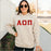 Alpha Omicron Pi 2 Day Ship Twill Hooded Sweatshirt Alpha Omicron Pi - 2 Day Ship Twill Hooded Sweatshirt