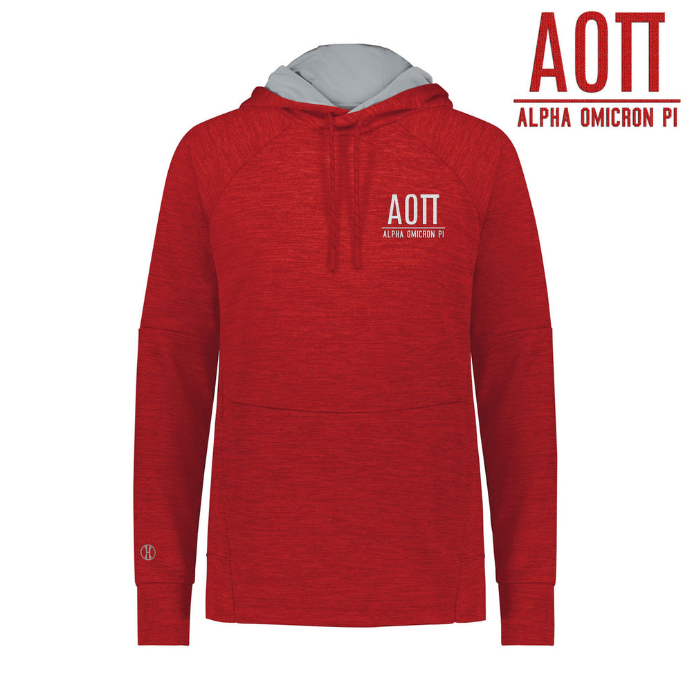 Alpha Omicron Pi Performance Fleece Hoodie Alpha Omicron Pi Performance Fleece Hoodie