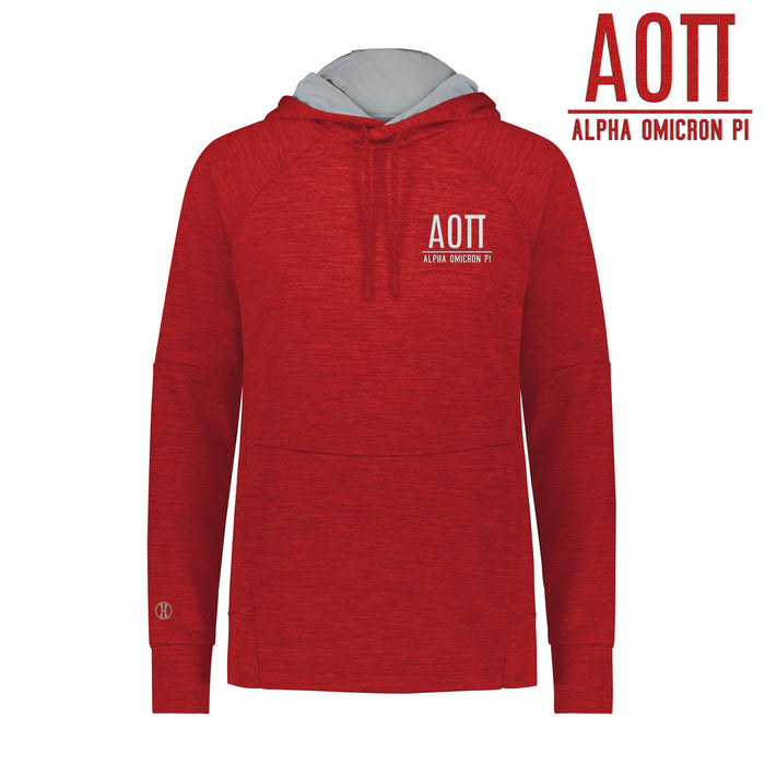 Alpha Omicron Pi Performance Fleece Hoodie Alpha Omicron Pi Performance Fleece Hoodie