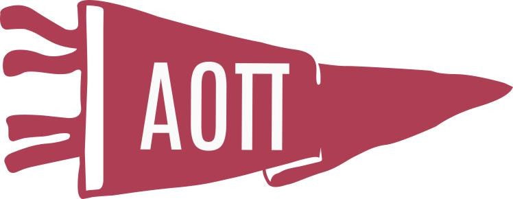 Alpha Omicron Pi Pennant Decal Alpha Omicron Pi Pennant Decal