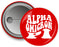 Alpha Omicron Pi Bulky Text Button Alpha Omicron Pi Bulky Text Button