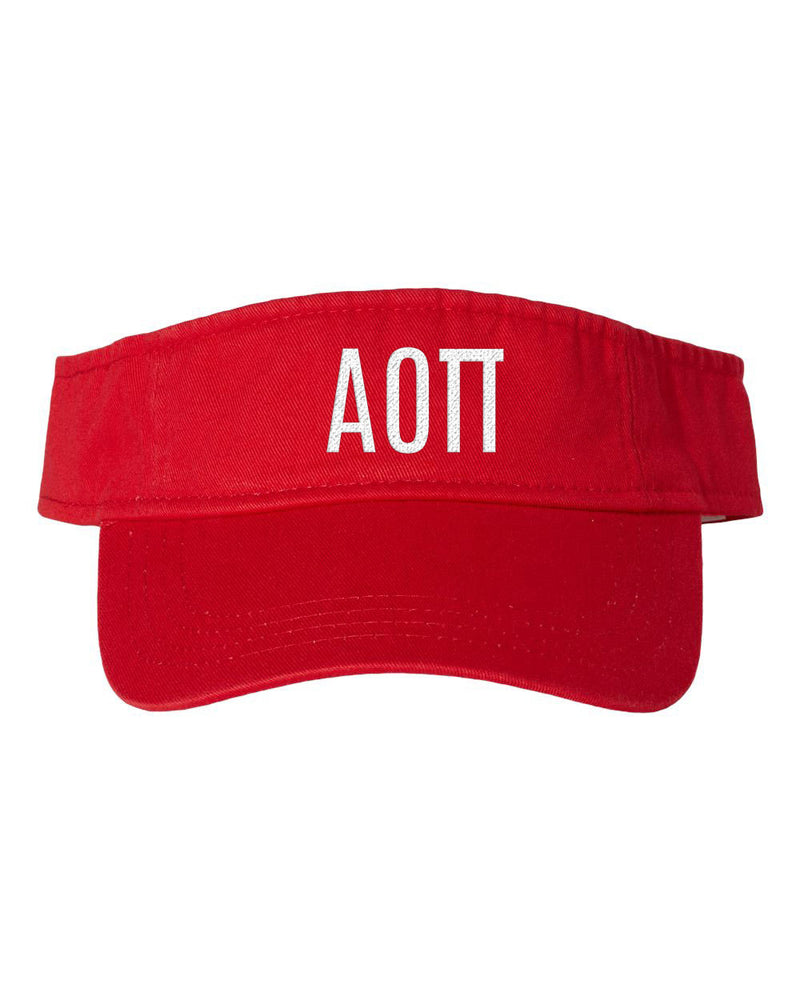 Alpha Omicron Pi Greek Letter Visor Alpha Omicron Pi Greek Letter Visor