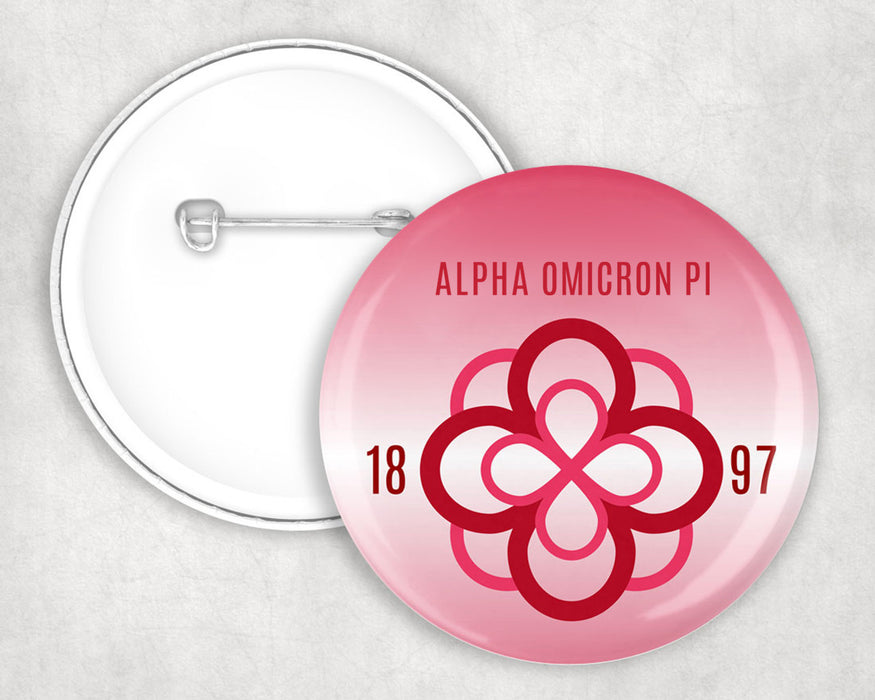 Alpha Omicron Pi Classic Crest Pin Buttons Alpha Omicron Pi Classic Crest Pin Buttons