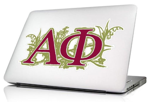 Alpha Phi 10.5 x 4.5 Laptop Skin/Wall Decal