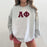 Alpha Phi 2 Day Ship Twill Crewneck Sweatshirt Alpha Phi - 2 Day Ship Twill Crewneck Sweatshirt