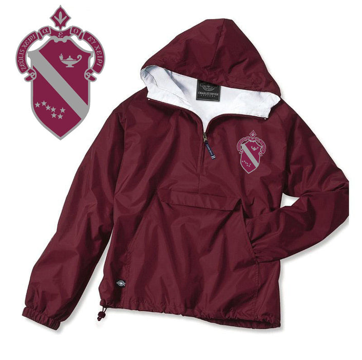 Alpha Phi Windbreaker Pullover Alpha Phi Windbreaker Pullover