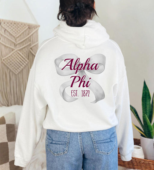 Alpha Phi Alpha Phi Bows Established Hoodie