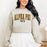 Alpha Phi Cheetah Print Crewneck Sweatshirt Alpha Phi Cheetah Print Crewneck Sweatshirt
