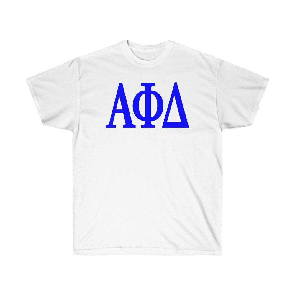 Printify Alpha Phi Delta Lettered Tee $24.95 ALPHA PHI DELTA LETTERED TEE - $24.95