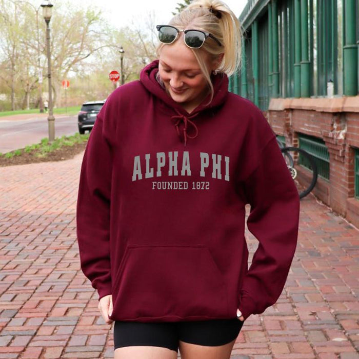 Alpha Phi Established Hooded Sweatshirts Alpha Phi Established Hooded Sweatshirts