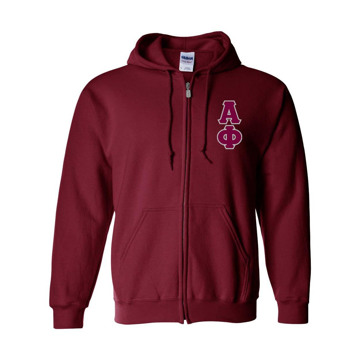alpha phi gear Alpha Phi Heavy Full Zip Hoodie