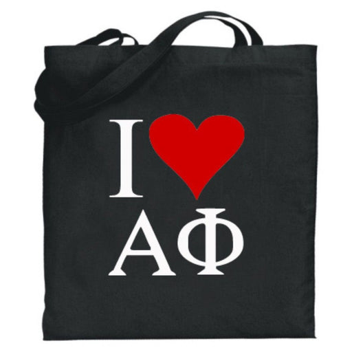 Alpha Phi Alpha Phi I Love Tote Bags