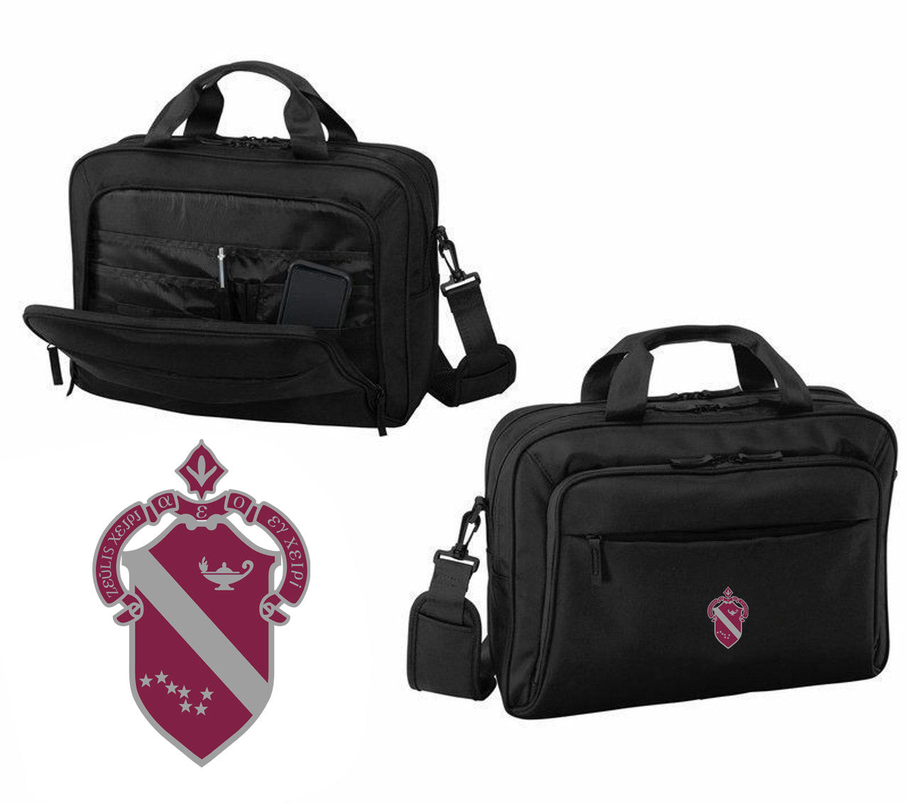 Discount Alpha Phi Emblem Briefcase DISCOUNT-Alpha Phi Emblem Briefcase