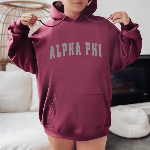 Alpha Phi Alpha Phi Letterman Hooded Sweatshirts