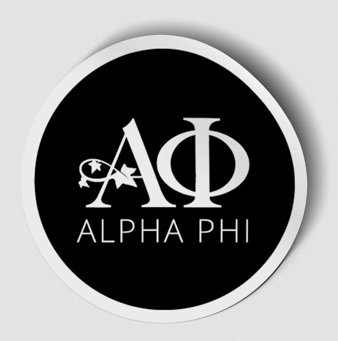 Alpha Phi Logo Round Decal Alpha Phi Logo Round Decal