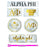 Alpha Phi Marble Sticker Sheet Alpha Phi Marble Sticker Sheet